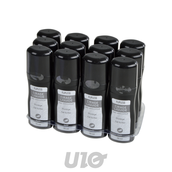 CIRAGE LIQUIDE 75ML NOIR - VENDU EN DISPLAY DE 12PCS