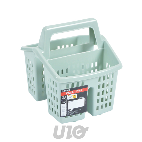 EGOUTTOIR COUVERTS PLASTIQUE 17,5*14,5*H16,5CM BLEU GIVRE