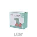 JOUET D'EVEIL EN BOIS AVEC ROULETTES 10*5*H10CM CROCODILE SAVANE