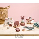 JOUET D'EVEIL TOUR A EMPILER EN BOIS D.8*H13.5CM FAON FORET MAGIQUE