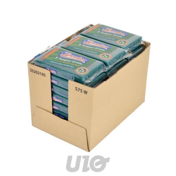 LOT DE 3 'TAMPON-GRATTE' LONGUE DURÉE SPONTEX