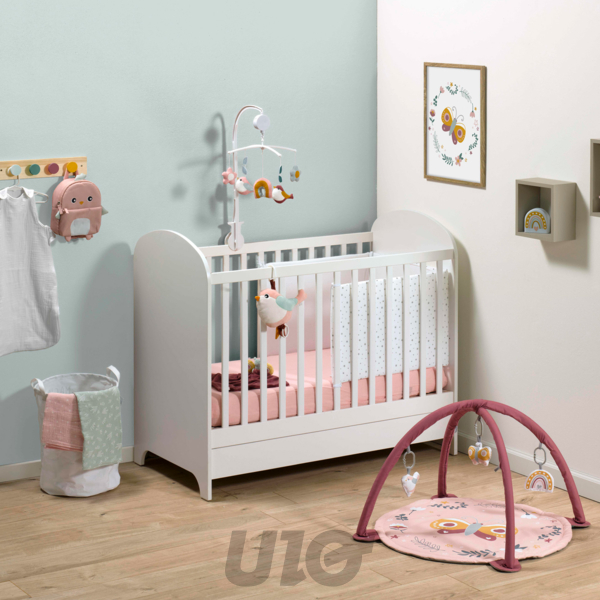 PELUCHE DOUDOU COUVERTURE 100% POLYESTER 33*33CM PAPILLON FANTASY GARDEN