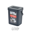 POUBELLE COMPOST ACCROCHABLE REPOSITIONNABLE PLASTIQUE 3L 16x12xH20CM ANTHRACITE