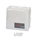 SET DE 100 SERVIETTES 1 PLI 30*30CM BLANC