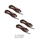 SET DE 2 PAIRES DE LACETS RONDS 90CM MARRON