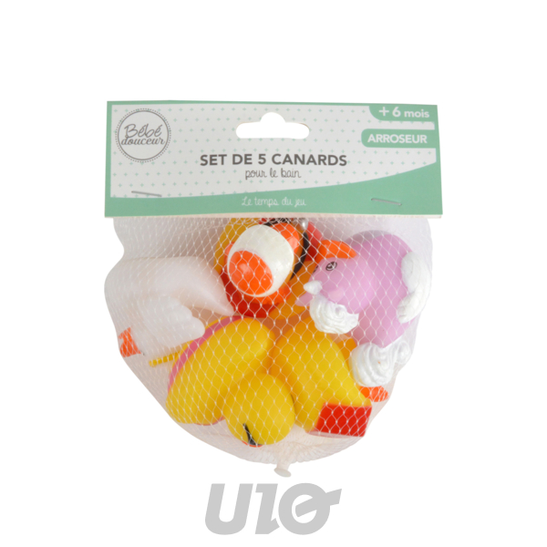 SET OF 5 BATH DUCKS 5.5*5.5CM