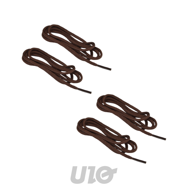 SET DE 2 PAIRES DE LACETS RONDS 110CM MARRON