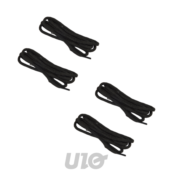 SET DE 2 PAIRES DE LACETS RONDS 110CM NOIR