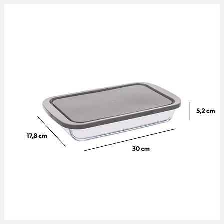 PLAT RECT VERRE 29X18 KEEPEAT