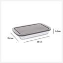 PLAT RECT VERRE 29X18 KEEPEAT