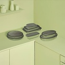 PLAT OVAL EN VERRE - 30X21CM - KEEPEAT