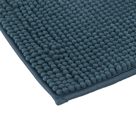 TAPIS MINI CHENILLE - 50X80CM - COULEUR PÉTROLE 