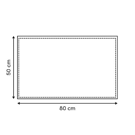 TAPIS MINI CHENILLE - 50X80CM - COULEUR PÉTROLE 