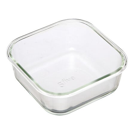 LOT DE 3 BOITES EN VERRE - CLIPEAT - 330ml: 12x12x5.8 cm 301g 530ml: 13.1x13.1x6.6 cm 400g 1180ml: 17.5x17.5x7.4 cm 780g