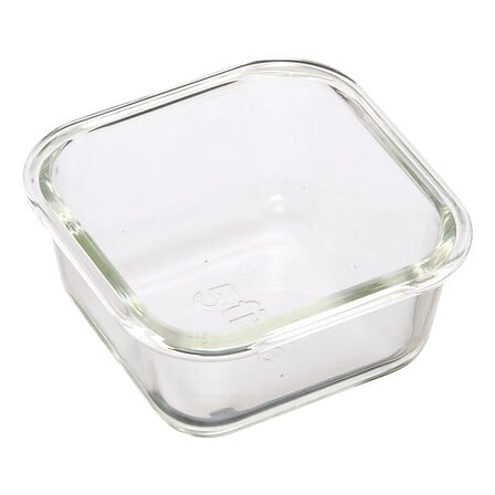 LOT DE 3 BOITES EN VERRE - CLIPEAT - 330ml: 12x12x5.8 cm 301g 530ml: 13.1x13.1x6.6 cm 400g 1180ml: 17.5x17.5x7.4 cm 780g