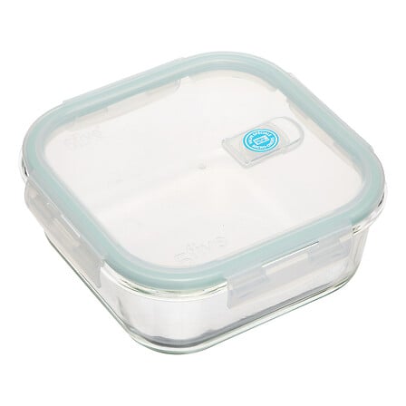 LOT DE 3 BOITES EN VERRE - CLIPEAT - 330ml: 12x12x5.8 cm 301g 530ml: 13.1x13.1x6.6 cm 400g 1180ml: 17.5x17.5x7.4 cm 780g