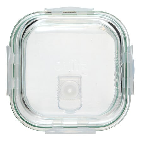 LOT DE 3 BOITES EN VERRE - CLIPEAT - 330ml: 12x12x5.8 cm 301g 530ml: 13.1x13.1x6.6 cm 400g 1180ml: 17.5x17.5x7.4 cm 780g