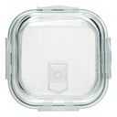 LOT DE 3 BOITES EN VERRE - CLIPEAT - 330ml: 12x12x5.8 cm 301g 530ml: 13.1x13.1x6.6 cm 400g 1180ml: 17.5x17.5x7.4 cm 780g