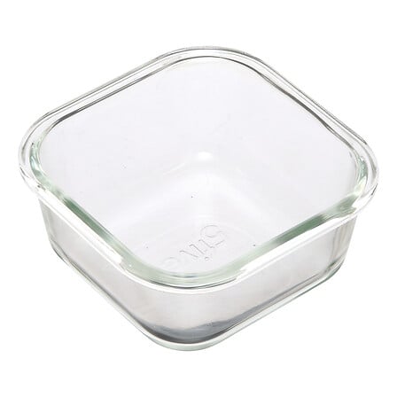 LOT DE 3 BOITES EN VERRE - CLIPEAT - 330ml: 12x12x5.8 cm 301g 530ml: 13.1x13.1x6.6 cm 400g 1180ml: 17.5x17.5x7.4 cm 780g