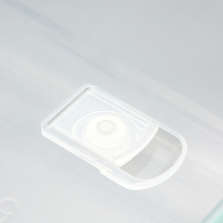 LOT DE 3 BOITES EN VERRE - CLIPEAT - 330ml: 12x12x5.8 cm 301g 530ml: 13.1x13.1x6.6 cm 400g 1180ml: 17.5x17.5x7.4 cm 780g