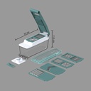 MANDOLINE MULTI DÉCOUPE - 10 ACCESSOIRES