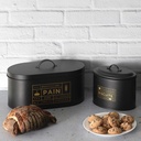 BOITE A PAIN METAL BLACK MAT M4