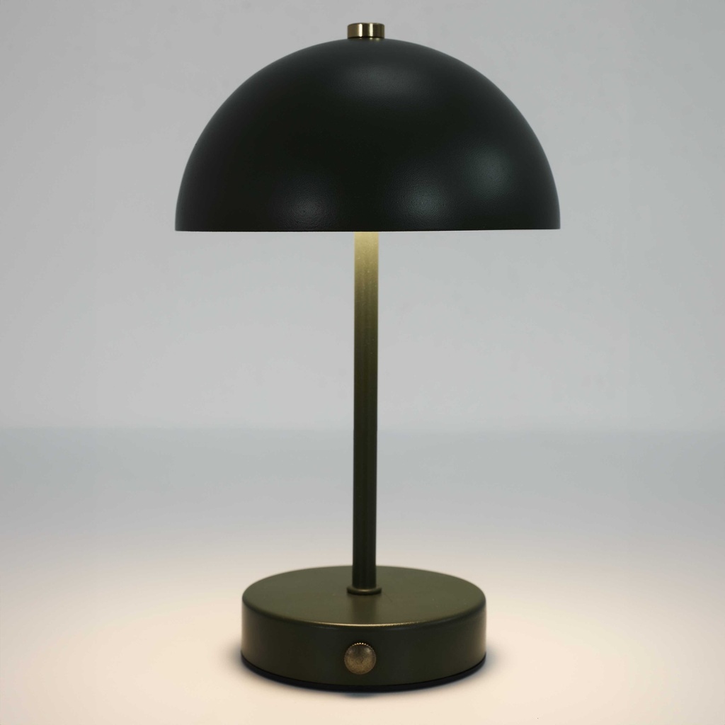 LAMPE DE TABLE LUCIA RECHARGEABLE NOIRE H26CM M6