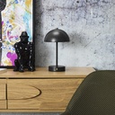 LAMPE DE TABLE LUCIA RECHARGEABLE NOIRE H26CM M6