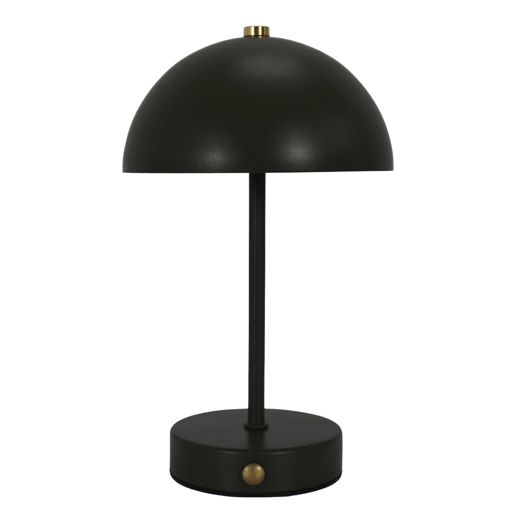 LAMPE DE TABLE LUCIA RECHARGEABLE NOIRE H26CM M6