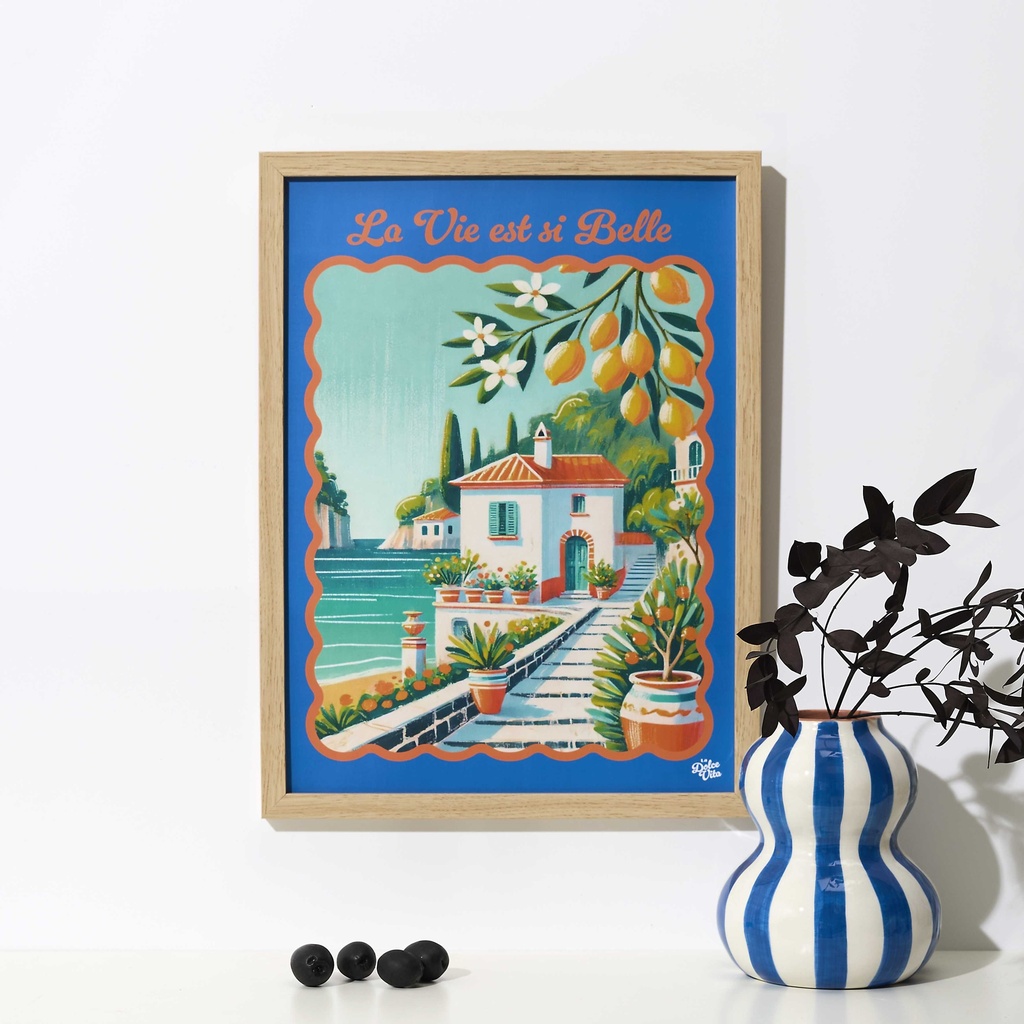 TABLEAU DOLCE VITA 30X40CM M12