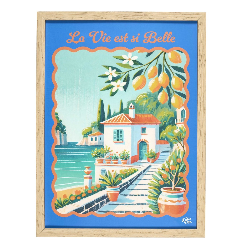 TABLEAU DOLCE VITA 30X40CM M12