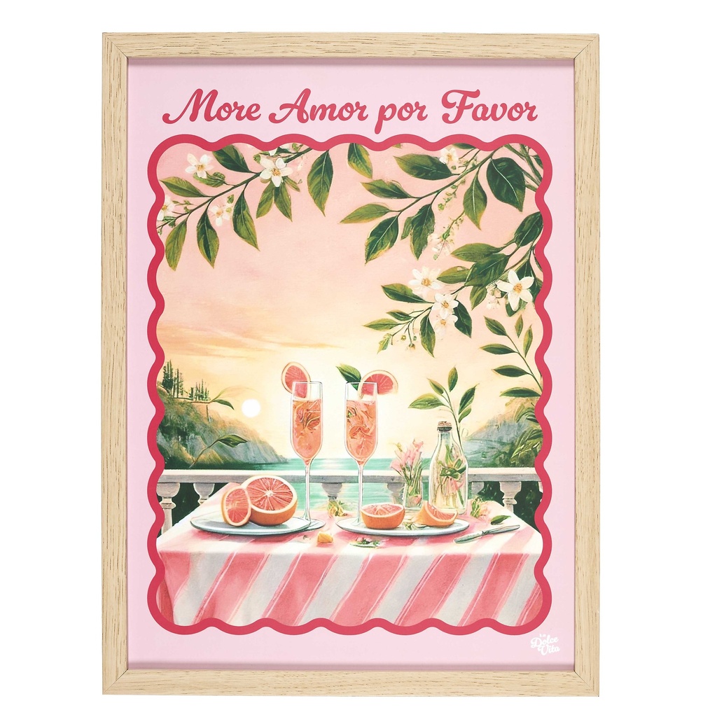 TABLEAU DOLCE VITA 30X40CM M12