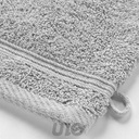 2 GANTS DE TOILETTE 15 x 21 CM EPONGE UNIE TENDRESSE GRIS PERLE