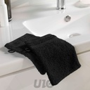 2 GANTS DE TOILETTE 15 x 21 CM EPONGE UNIE TENDRESSE NOIR