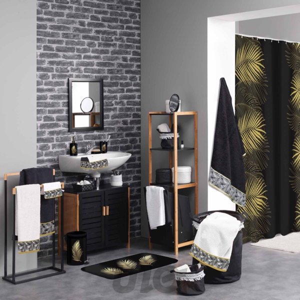 BROSSE WC (0) 10.6 x 40 CM CERAMIQUE IMPRIMEE OR ORBELLA BLANC