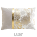 COUSSIN DEHOUS. COMPR. 40 x 60 CM COTON/POLYESTER IMP. METAL. MELISSE DES PLACE