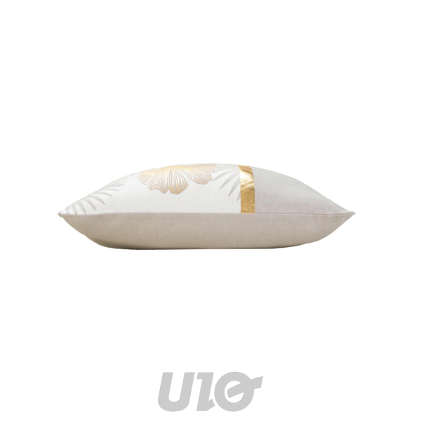 COUSSIN DEHOUS. COMPR. 45 x 45 CM COTON/POLYESTER IMP. METAL. MELISSE DES PLACE