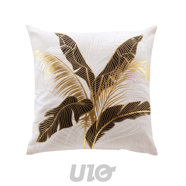 COUSSIN DEHOUSSABLE COMPRESSE 45 x 45 CM COTON IMPRIME OR AILEEN DES. PLACE