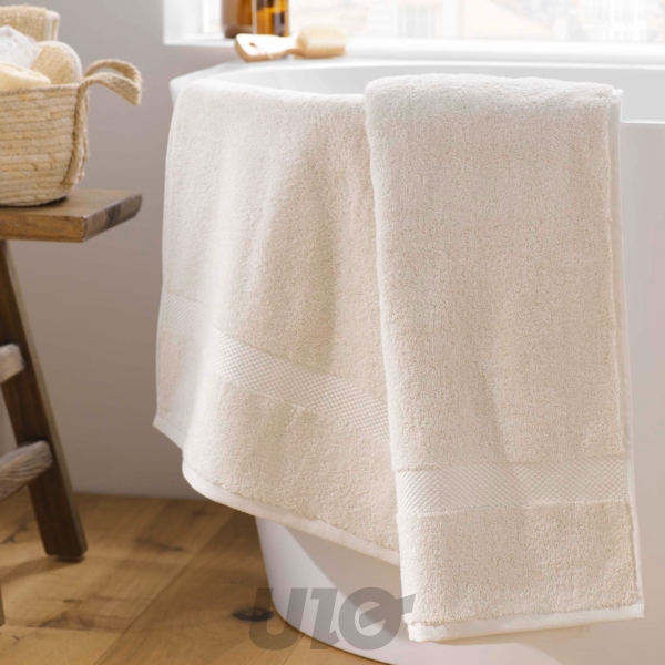 DRAP DE BAIN 90 x 150 CM EPONGE UNIE ELEGANCE SABLE