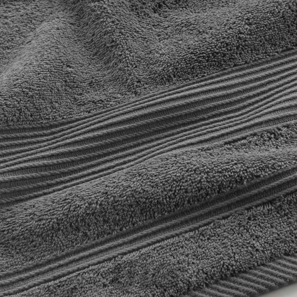 DRAP DE BAIN 90 x 150 CM EPONGE UNIE TENDRESSE ANTHRACITE