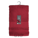 DRAP DE BAIN 90 x 150 CM EPONGE UNIE TENDRESSE RUBIS