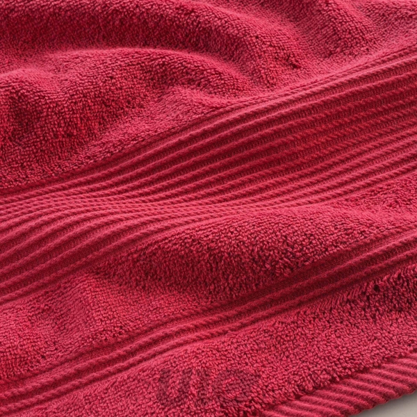 DRAP DE BAIN 90 x 150 CM EPONGE UNIE TENDRESSE RUBIS