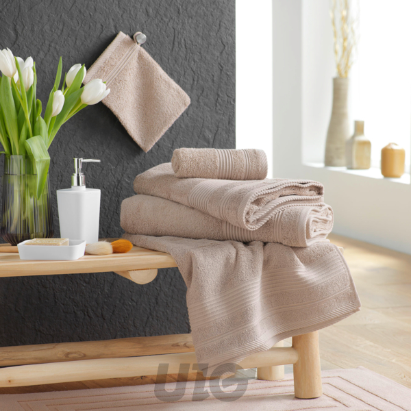 DRAP DE BAIN 90 x 150 CM EPONGE UNIE TENDRESSE TAUPE