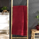 DRAP DE DOUCHE 70 x 130 CM EPONGE UNIE TENDRESSE RUBIS