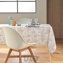 NAPPE RECTANGLE 145 x 240 CM POLYESTER IMPRIME CANARIE NATUREL