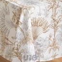 NAPPE RECTANGLE 145 x 240 CM POLYESTER IMPRIME CANARIE NATUREL