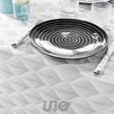 NAPPE RECTANGLE 150 x 240 CM POLYESTER IMPRIME KALINI GRIS