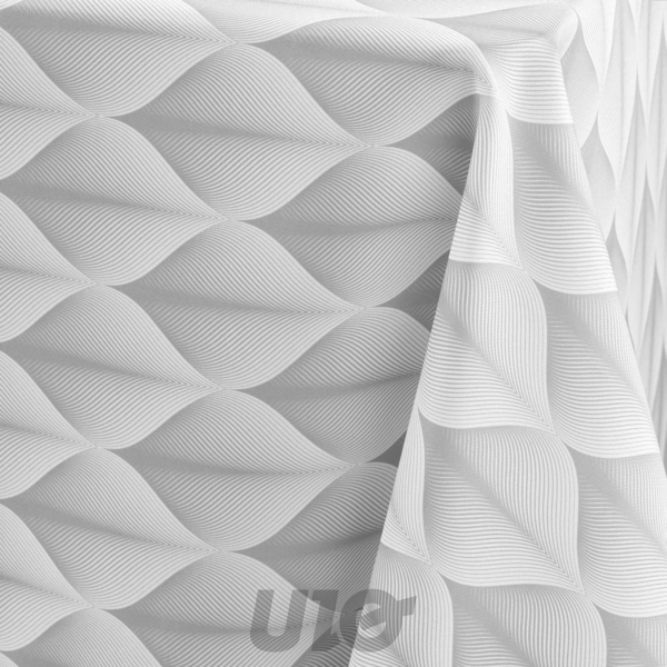 NAPPE RECTANGLE 150 x 240 CM POLYESTER IMPRIME KALINI GRIS