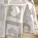 NAPPE RONDE (0) 160 CM PVC IMPRIME COSY COEUR