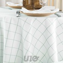 NAPPE RONDE (0) 180 CM COTON/POLYESTER TISSE AXEL SAUGE